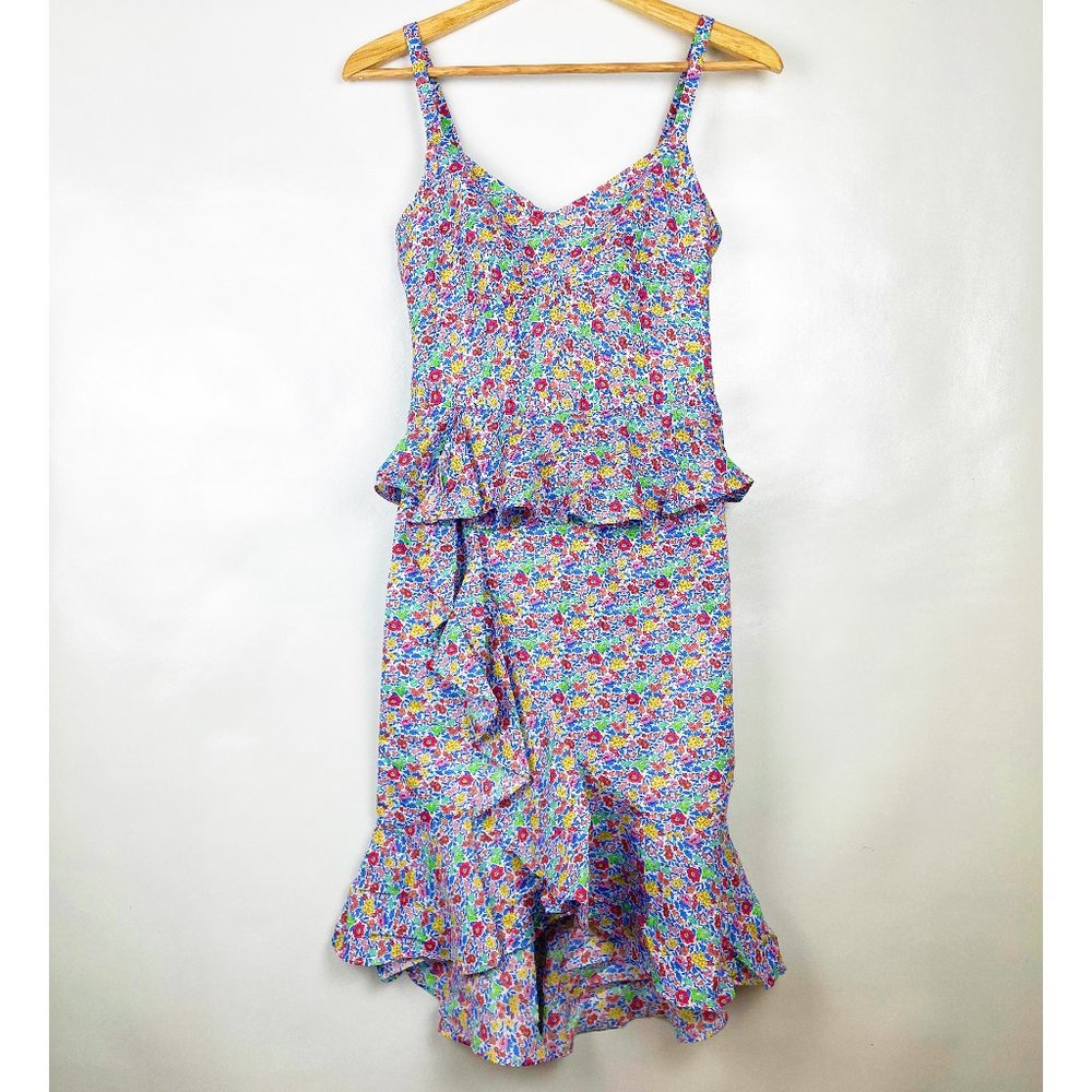 J. Crew Liberty of London Print Ruffle Floral Sleeveless
